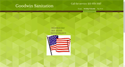 Desktop Screenshot of goodwinsanitation.com