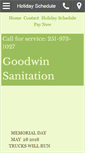 Mobile Screenshot of goodwinsanitation.com